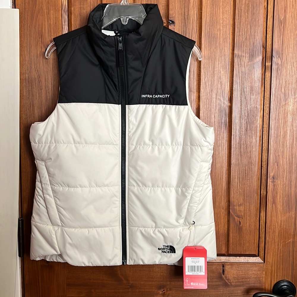 The North Face NWT white and black vest